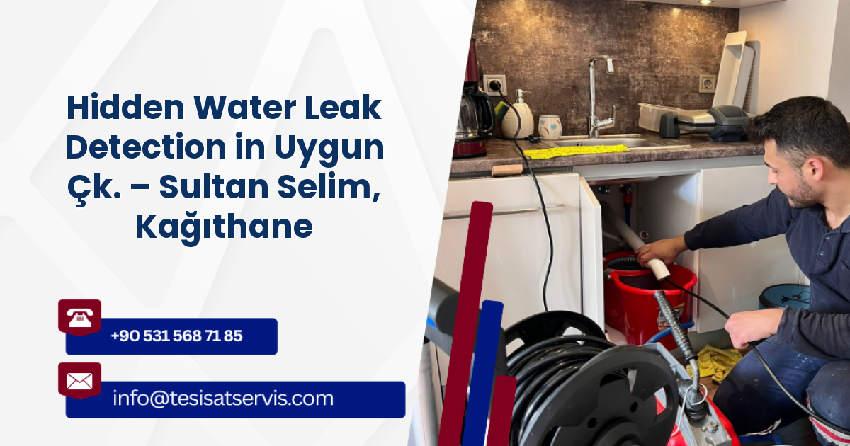 Hidden Water Leak Detection in Uygun Çk. – Sultan Selim, Kağıthane