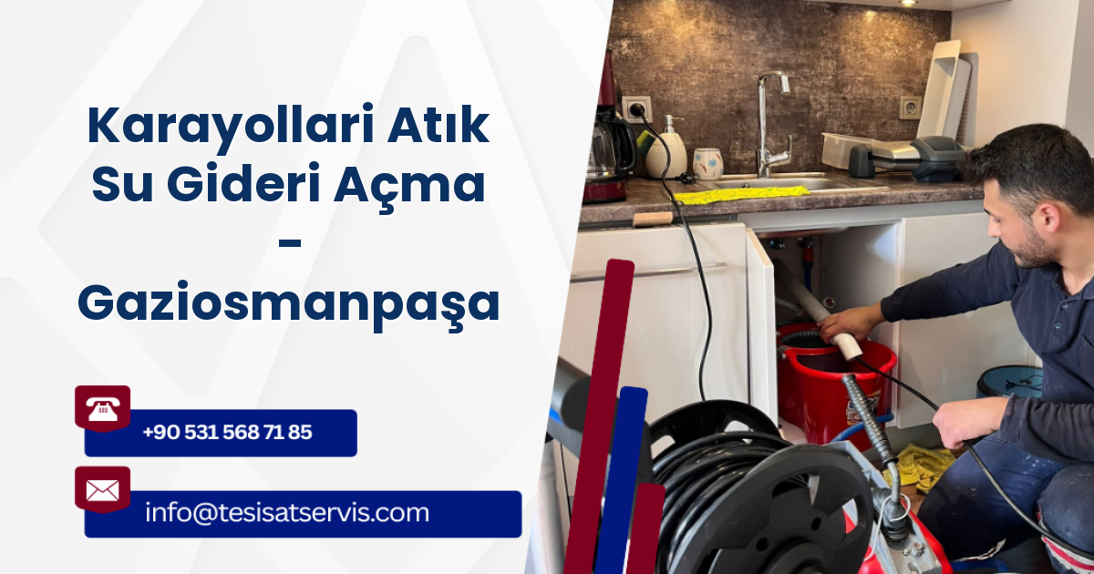 Karayollari Atık Su Gideri Açma - Gaziosmanpaşa