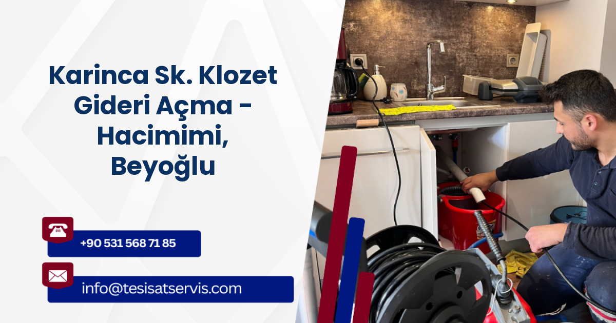 Karinca Sk. Klozet Gideri Açma - Hacimimi, Beyoğlu