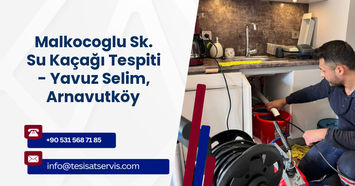 Malkocoglu Sk. Su Kaçağı Tespiti - Yavuz Selim, Arnavutköy