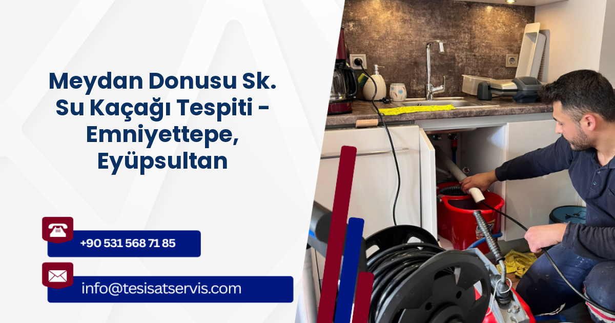 Meydan Donusu Sk. Su Kaçağı Tespiti - Emniyettepe, Eyüpsultan