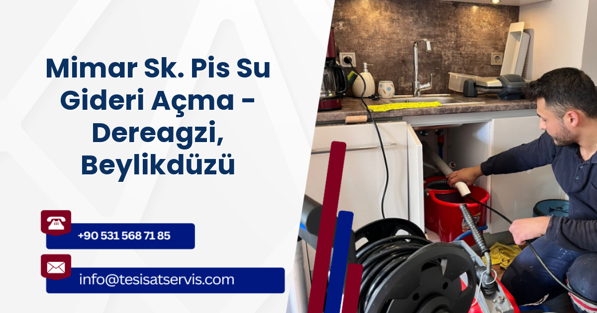 Mimar Sk. Pis Su Gideri Açma - Dereagzi, Beylikdüzü