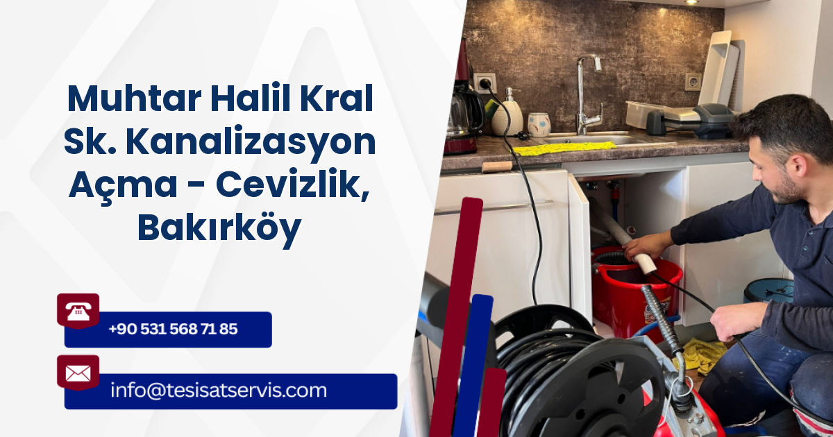 Muhtar Halil Kral Sk. Kanalizasyon Açma - Cevizlik, Bakırköy