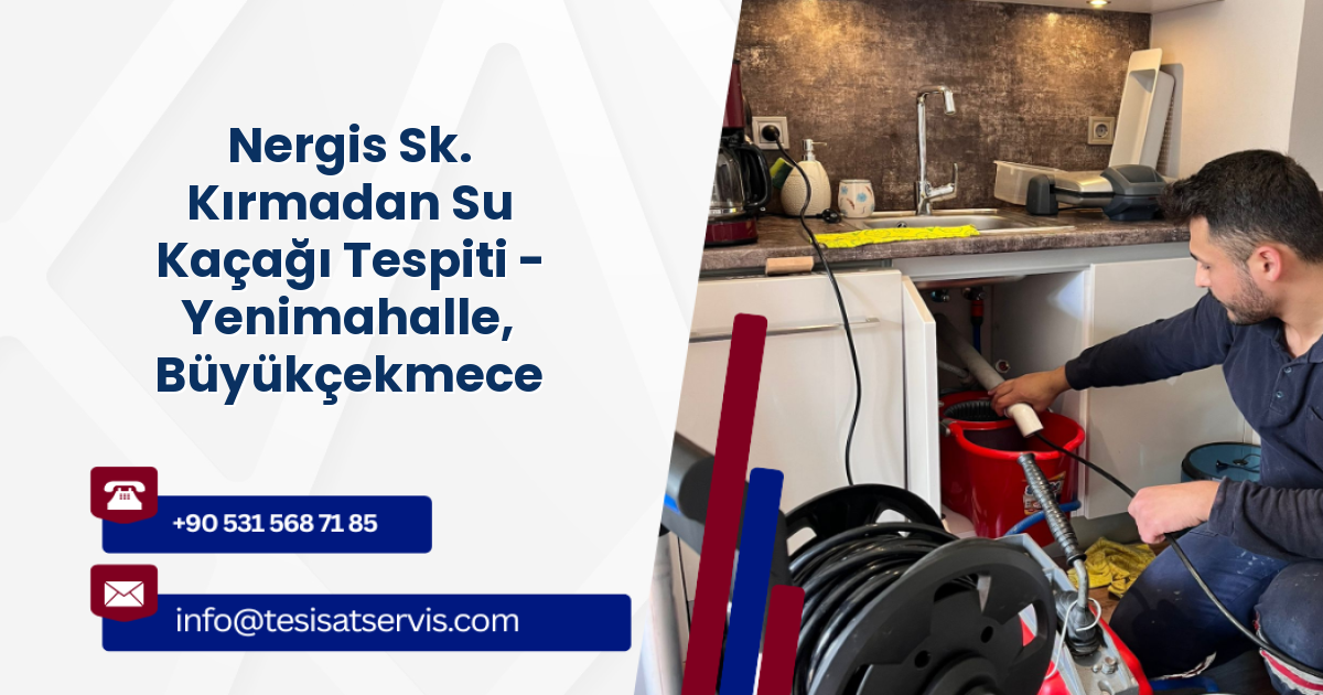 Nergis Sk. Kırmadan Su Kaçağı Tespiti - Yenimahalle, Büyükçekmece