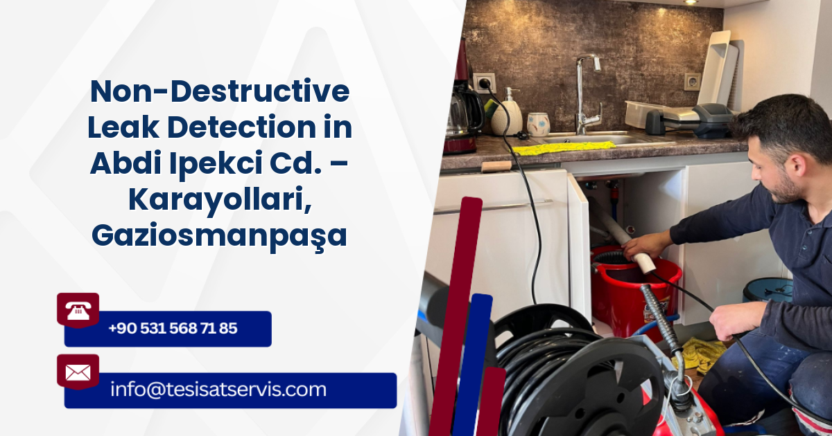 Non-Destructive Leak Detection in Abdi Ipekci Cd. – Karayollari, Gaziosmanpaşa