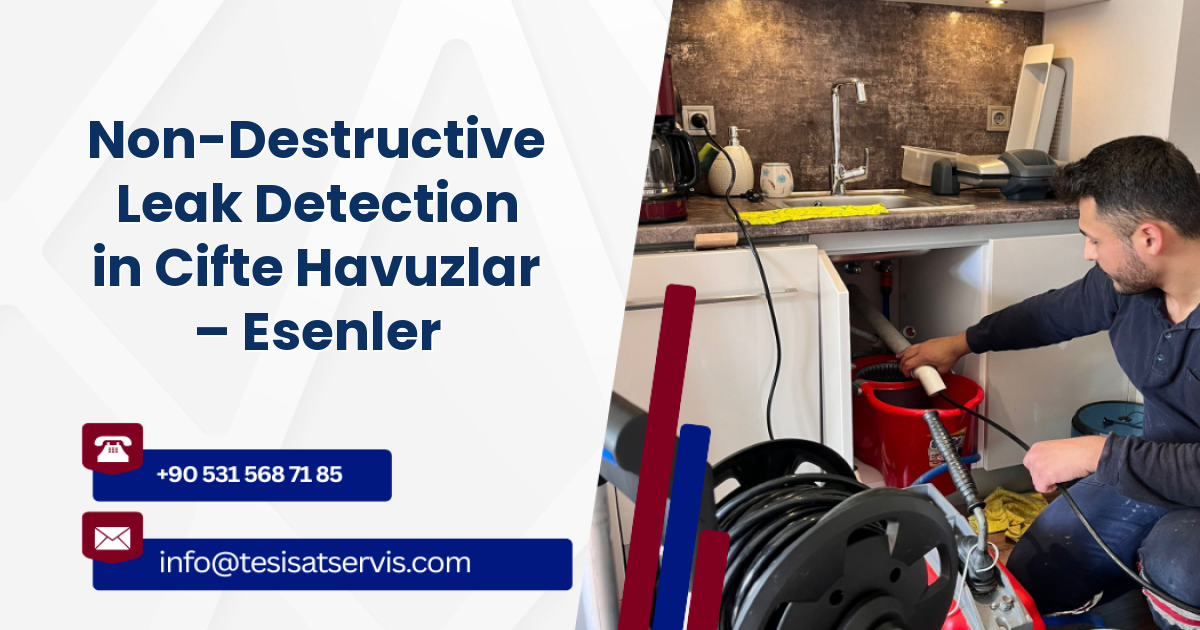 Non-Destructive Leak Detection in Cifte Havuzlar – Esenler