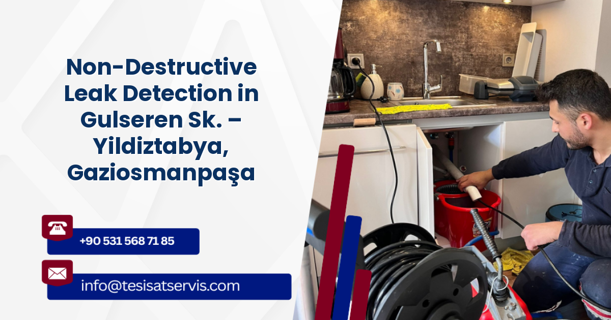 Non-Destructive Leak Detection in Gulseren Sk. – Yildiztabya, Gaziosmanpaşa