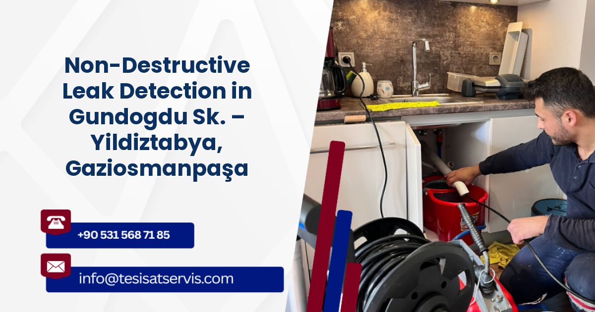 Non-Destructive Leak Detection in Gundogdu Sk. – Yildiztabya, Gaziosmanpaşa