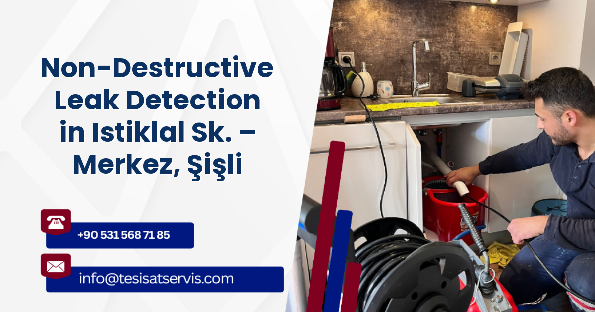 Non-Destructive Leak Detection in Istiklal Sk. – Merkez, Şişli