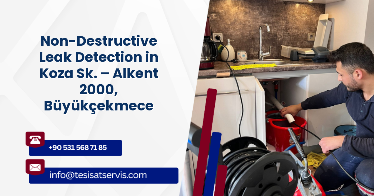 Non-Destructive Leak Detection in Koza Sk. – Alkent 2000, Büyükçekmece