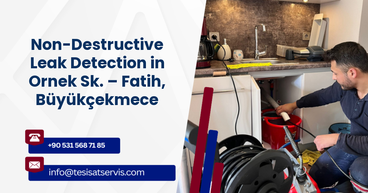 Non-Destructive Leak Detection in Ornek Sk. – Fatih, Büyükçekmece