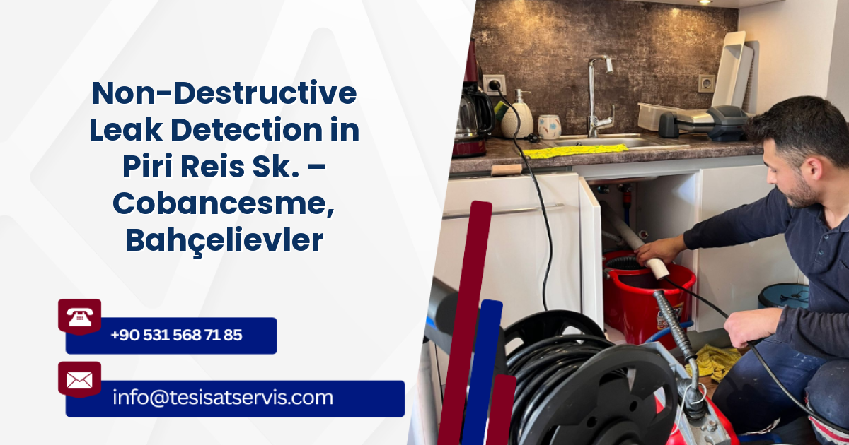 Non-Destructive Leak Detection in Piri Reis Sk. – Cobancesme, Bahçelievler