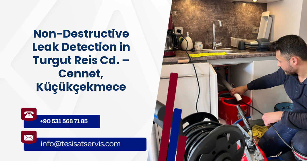 Non-Destructive Leak Detection in Turgut Reis Cd. – Cennet, Küçükçekmece