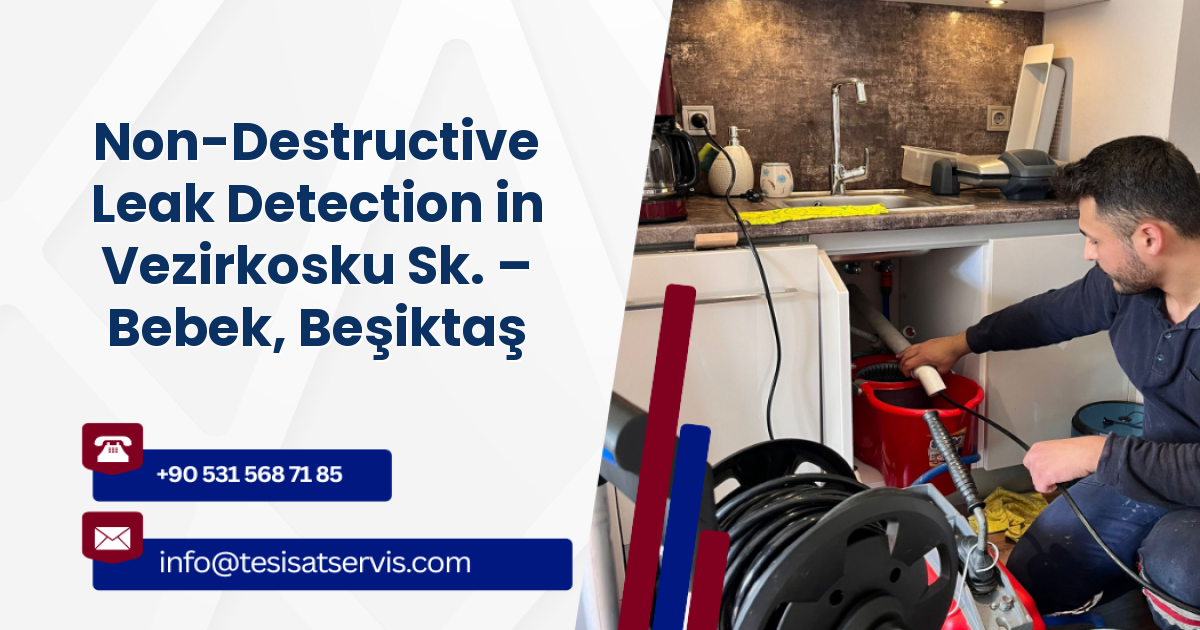 Non-Destructive Leak Detection in Vezirkosku Sk. – Bebek, Beşiktaş