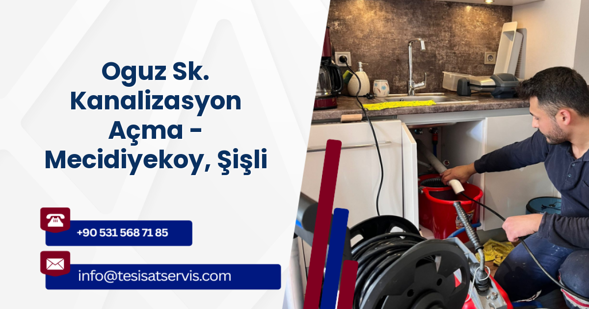Oguz Sk. Kanalizasyon Açma - Mecidiyekoy, Şişli