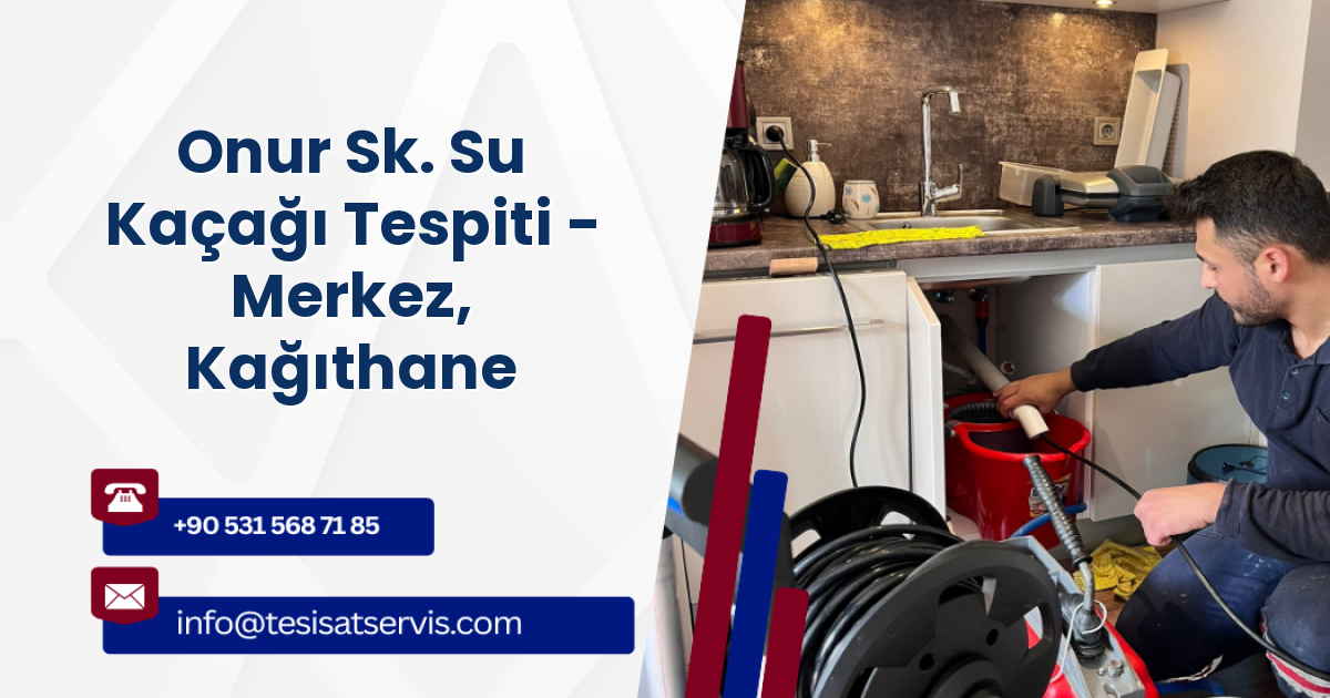 Onur Sk. Su Kaçağı Tespiti - Merkez, Kağıthane