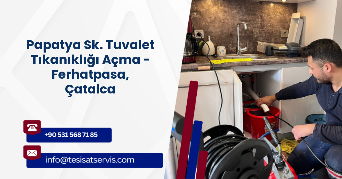 Papatya Sk. Tuvalet Tıkanıklığı Açma - Ferhatpasa, Çatalca