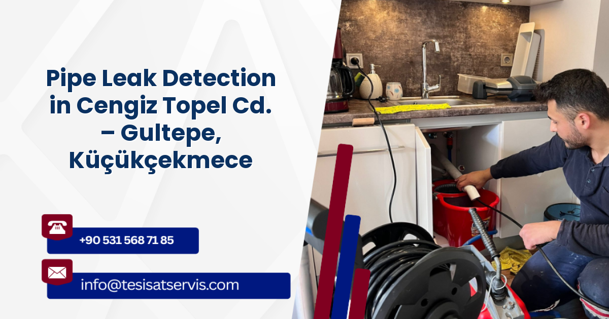 Pipe Leak Detection in Cengiz Topel Cd. – Gultepe, Küçükçekmece