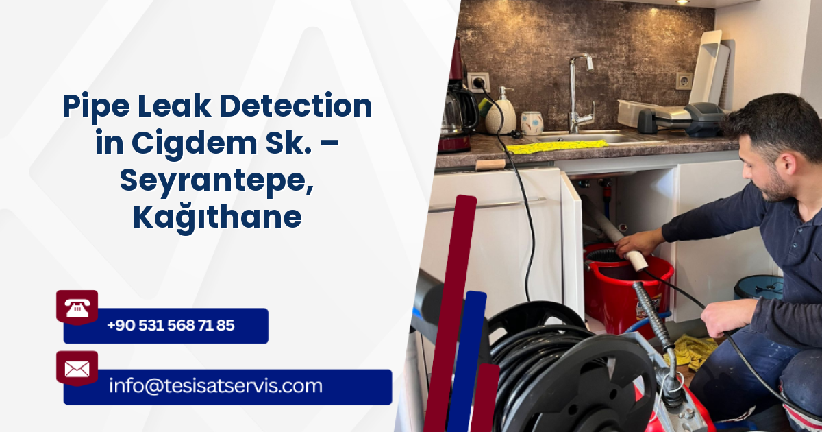 Pipe Leak Detection in Cigdem Sk. – Seyrantepe, Kağıthane