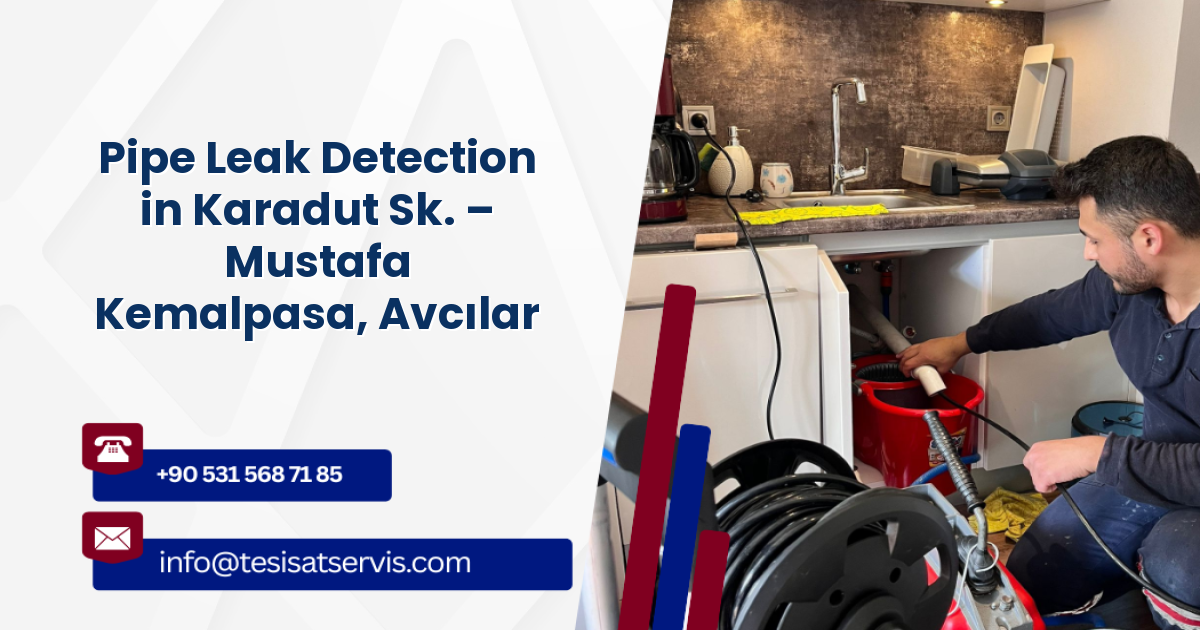 Pipe Leak Detection in Karadut Sk. – Mustafa Kemalpasa, Avcılar