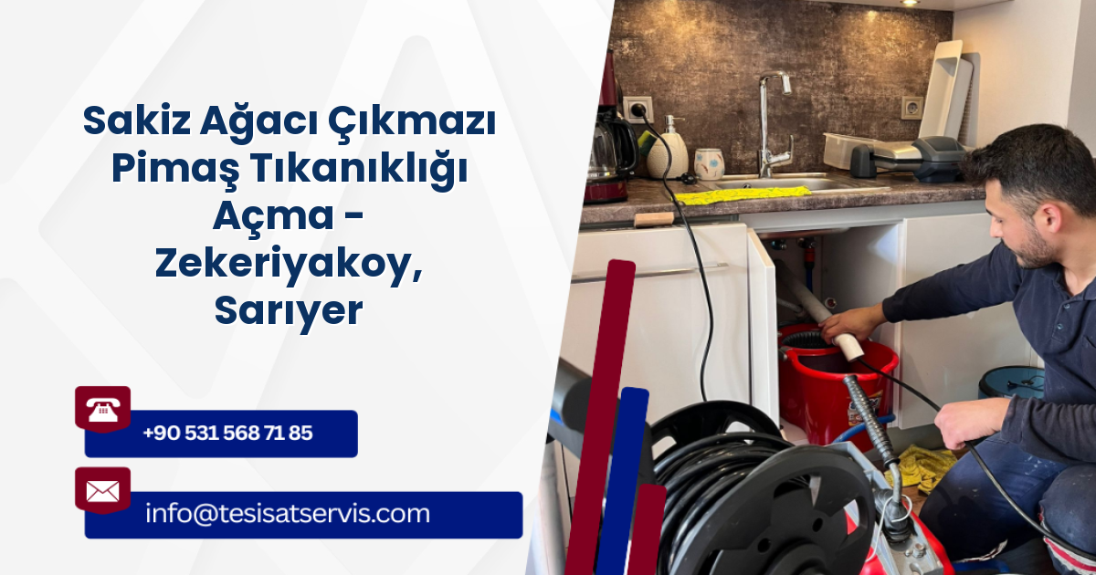 Sakiz Ağacı Çıkmazı Pimaş Tıkanıklığı Açma - Zekeriyakoy, Sarıyer