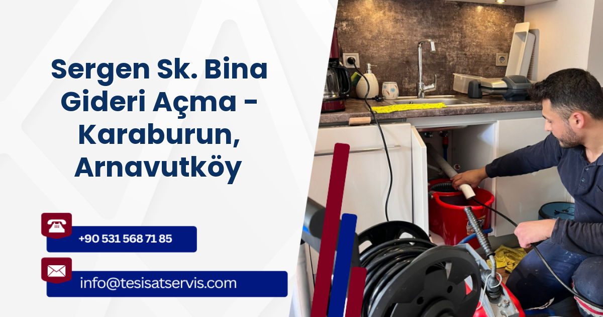 Sergen Sk. Bina Gideri Açma - Karaburun, Arnavutköy