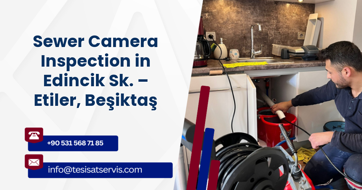 Sewer Camera Inspection in Edincik Sk. – Etiler, Beşiktaş