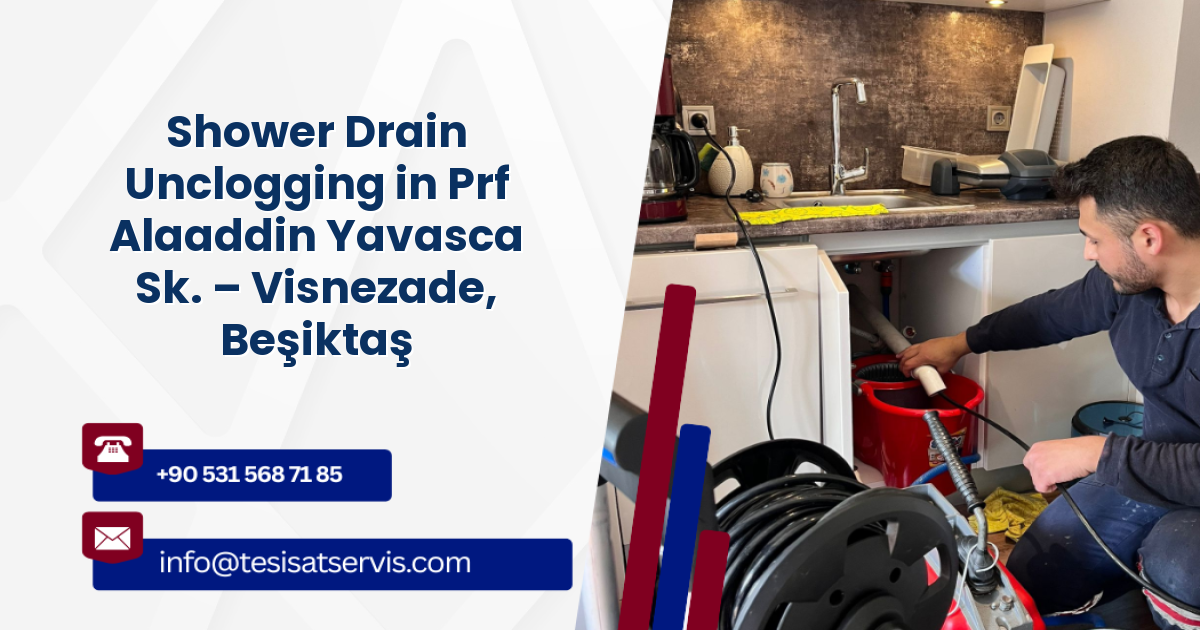 Shower Drain Unclogging in Prf Alaaddin Yavasca Sk. – Visnezade, Beşiktaş