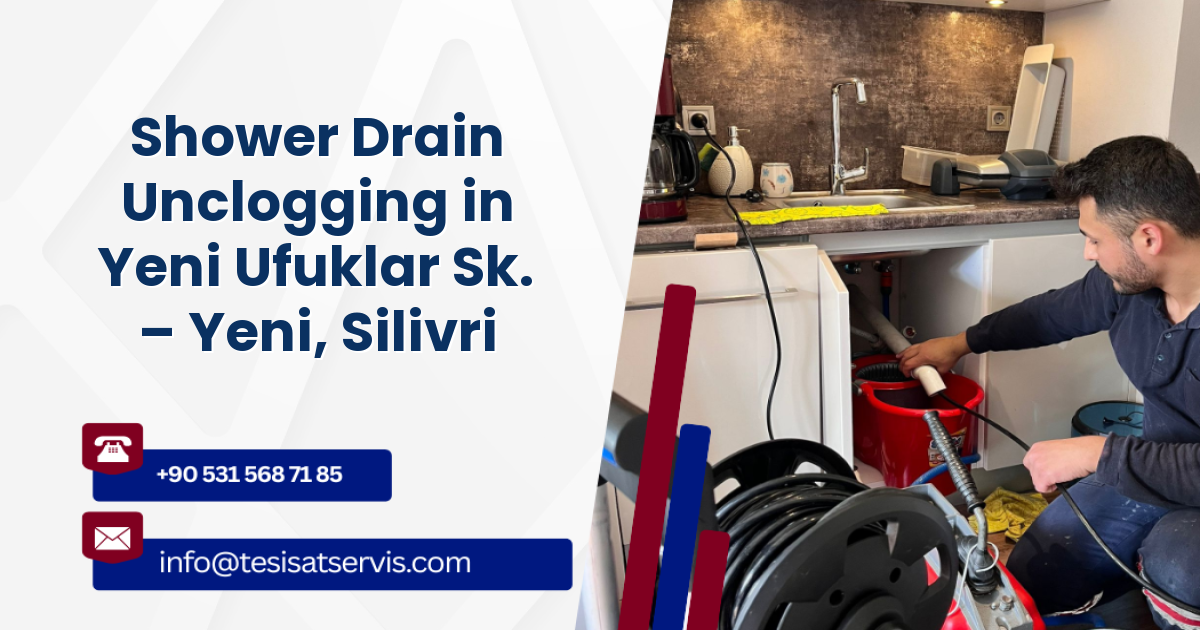 Shower Drain Unclogging in Yeni Ufuklar Sk. – Yeni, Silivri