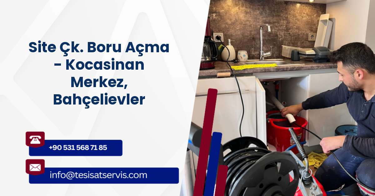 Site Çk. Boru Açma - Kocasinan Merkez, Bahçelievler