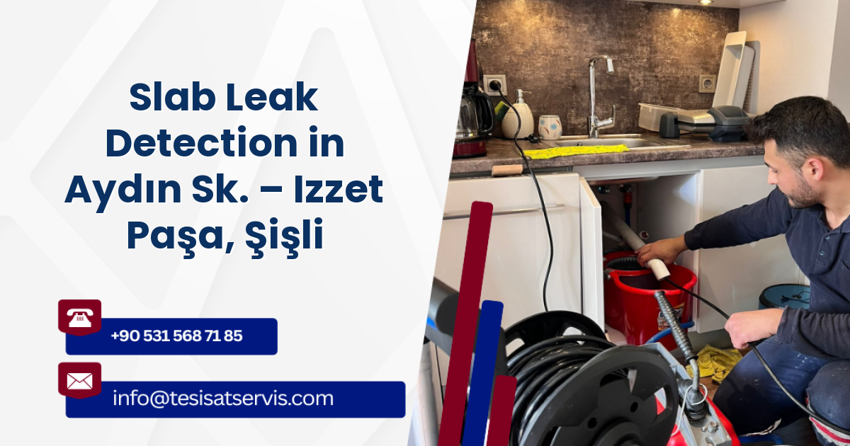 Slab Leak Detection in Aydın Sk. – Izzet Paşa, Şişli