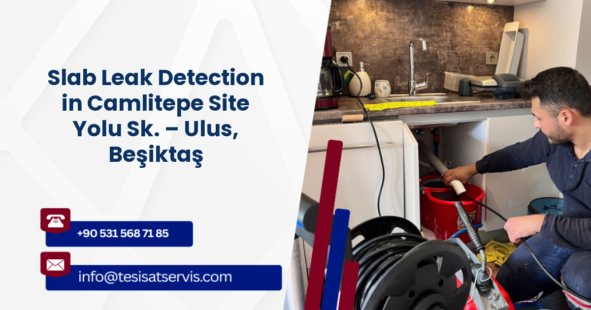 Slab Leak Detection in Camlitepe Site Yolu Sk. – Ulus, Beşiktaş