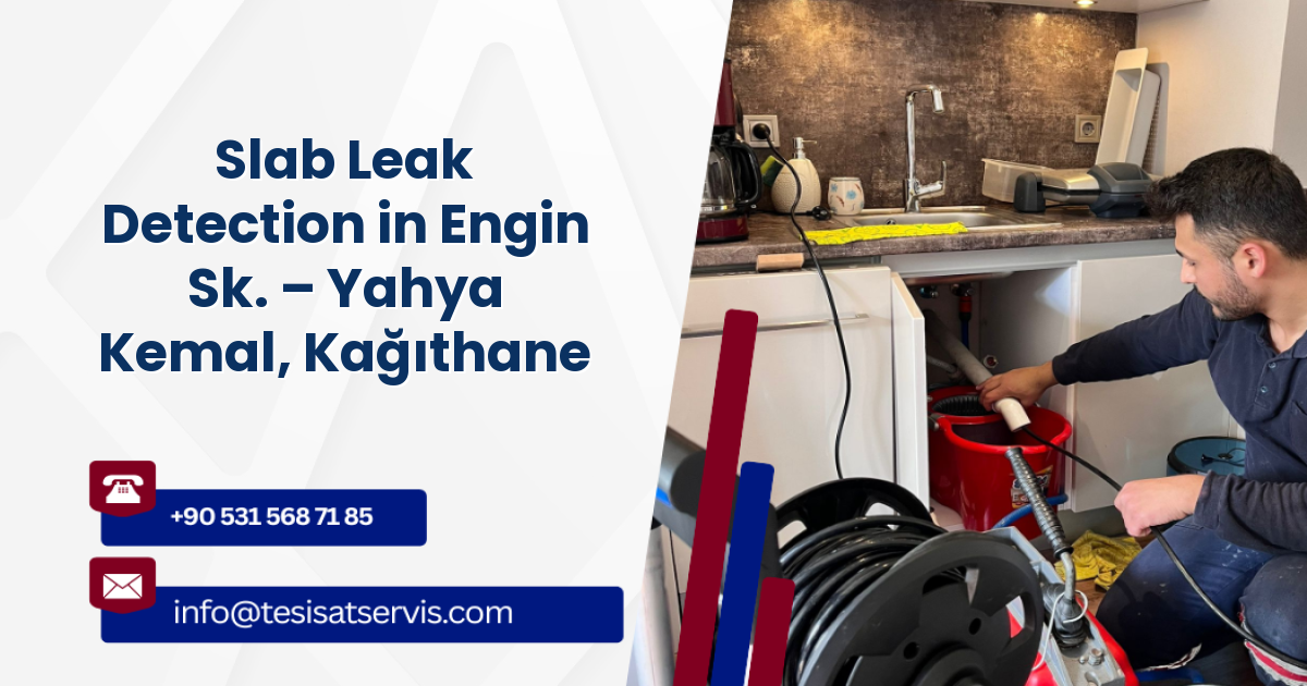 Slab Leak Detection in Engin Sk. – Yahya Kemal, Kağıthane