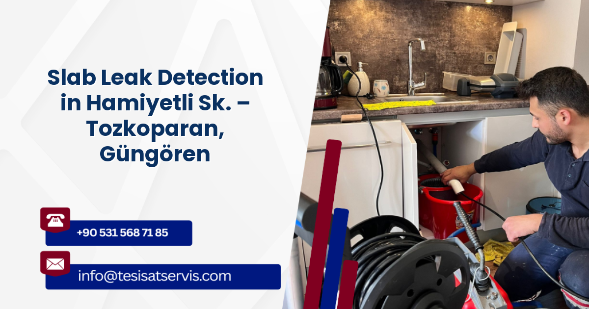 Slab Leak Detection in Hamiyetli Sk. – Tozkoparan, Güngören