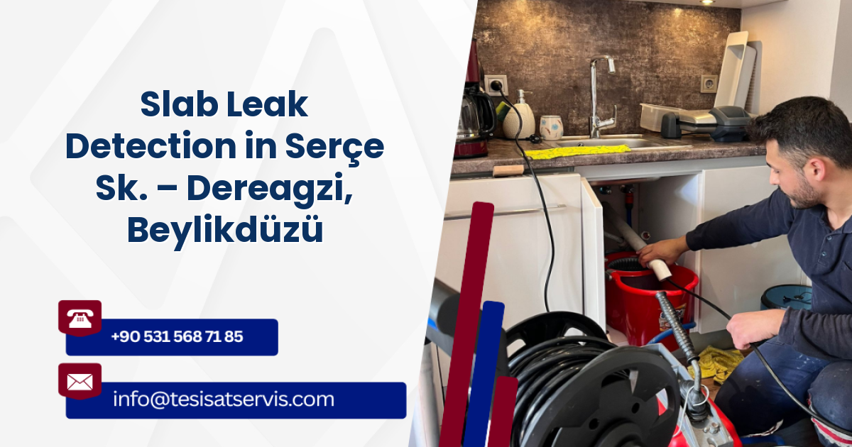 Slab Leak Detection in Serçe Sk. – Dereagzi, Beylikdüzü