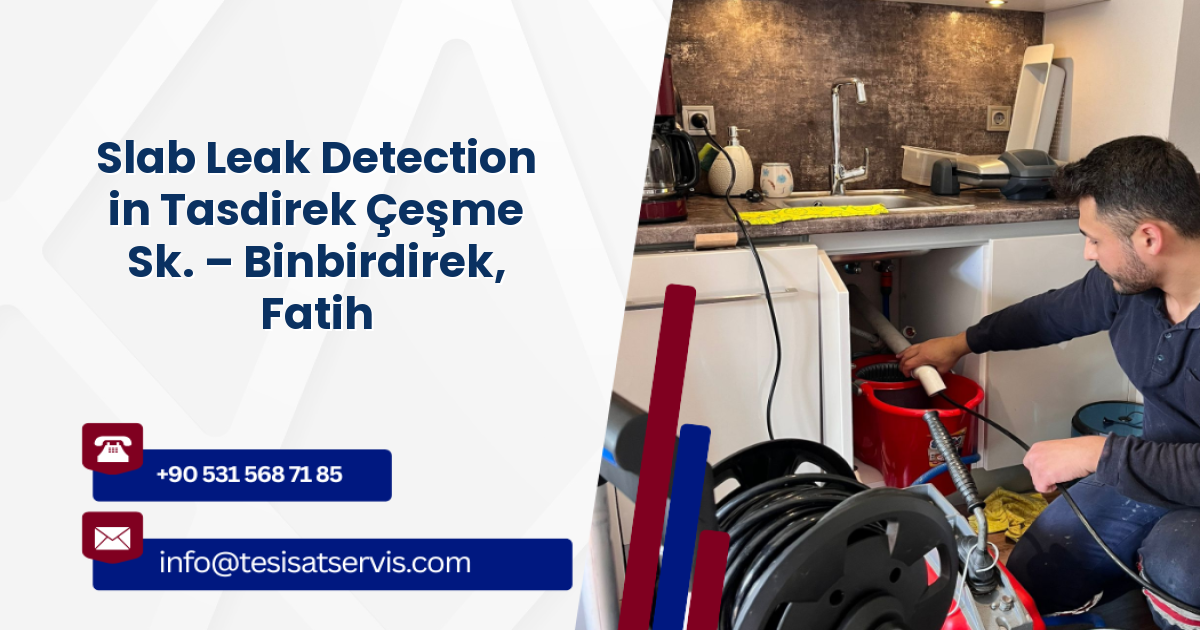 Slab Leak Detection in Tasdirek Çeşme Sk. – Binbirdirek, Fatih