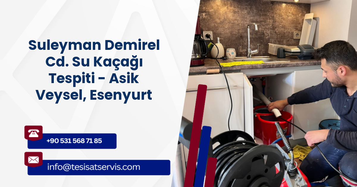 Suleyman Demirel Cd. Su Kaçağı Tespiti - Asik Veysel, Esenyurt