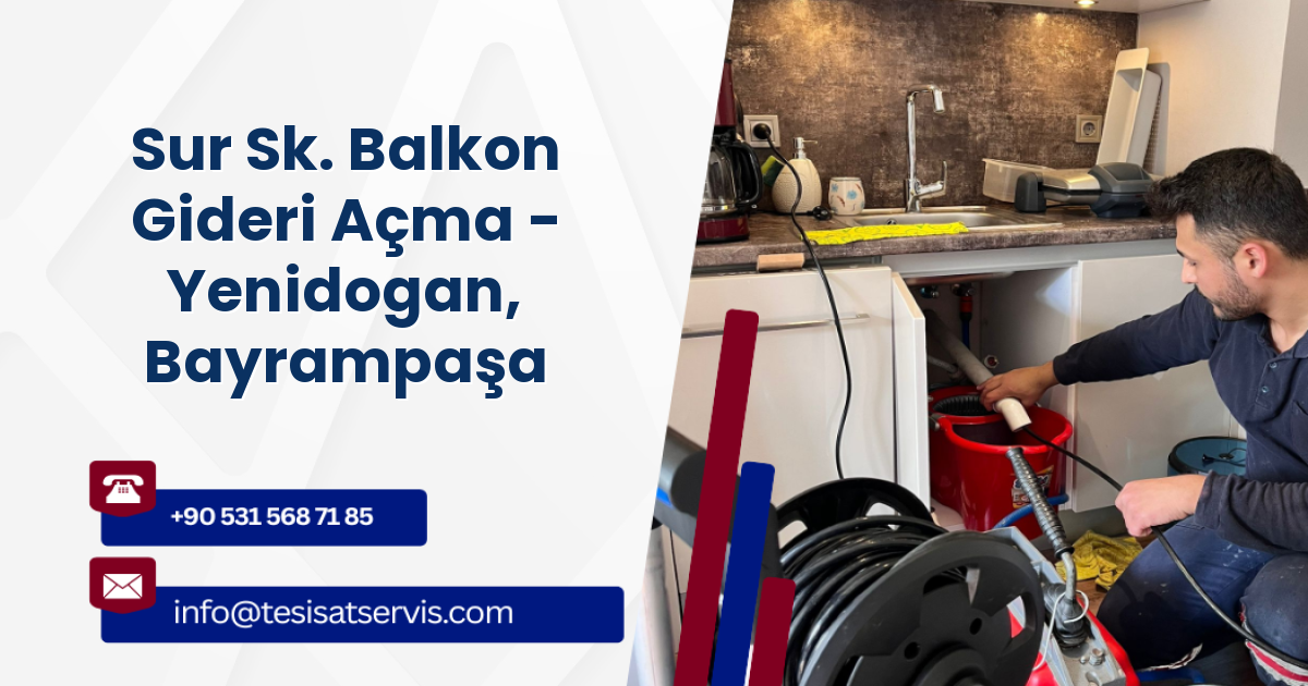 Sur Sk. Balkon Gideri Açma - Yenidogan, Bayrampaşa