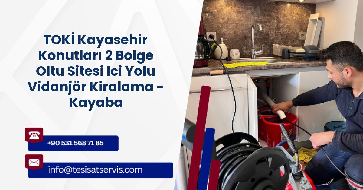 TOKİ Kayasehir Konutları 2 Bolge Oltu Sitesi Ici Yolu Vidanjör Kiralama - Kayabasi, Başakşehir