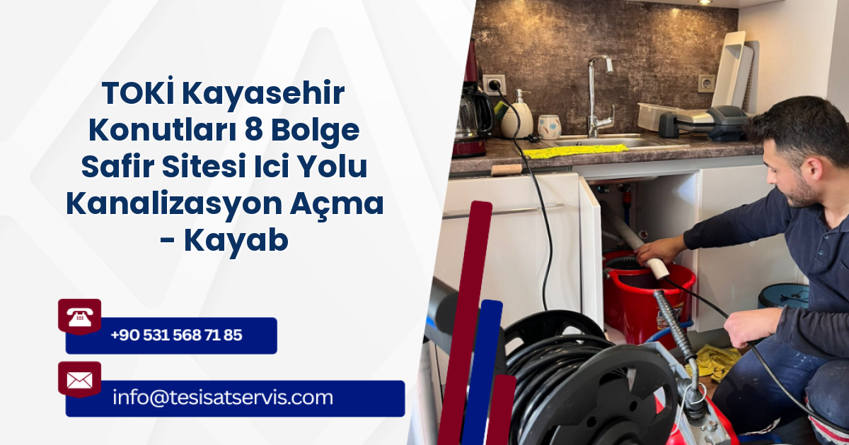 TOKİ Kayasehir Konutları 8 Bolge Safir Sitesi Ici Yolu Kanalizasyon Açma - Kayabasi, Başakşehir