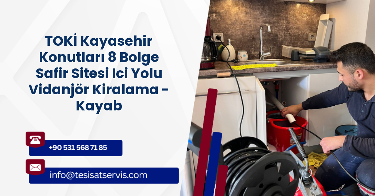 TOKİ Kayasehir Konutları 8 Bolge Safir Sitesi Ici Yolu Vidanjör Kiralama - Kayabasi, Başakşehir