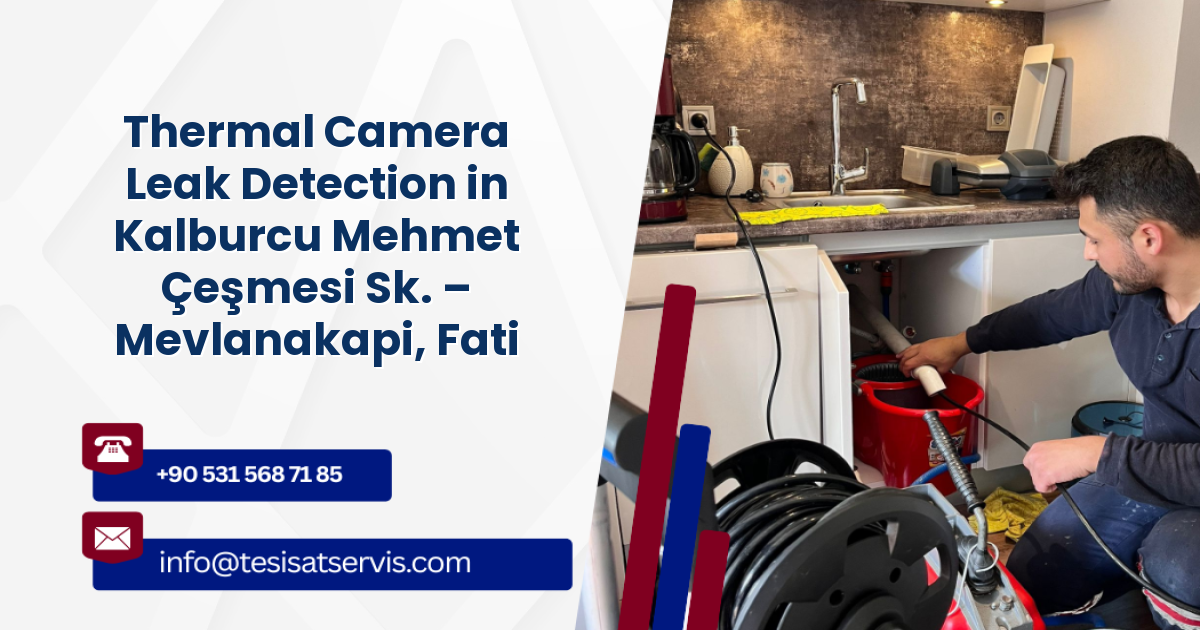 Thermal Camera Leak Detection in Kalburcu Mehmet Çeşmesi Sk. – Mevlanakapi, Fatih