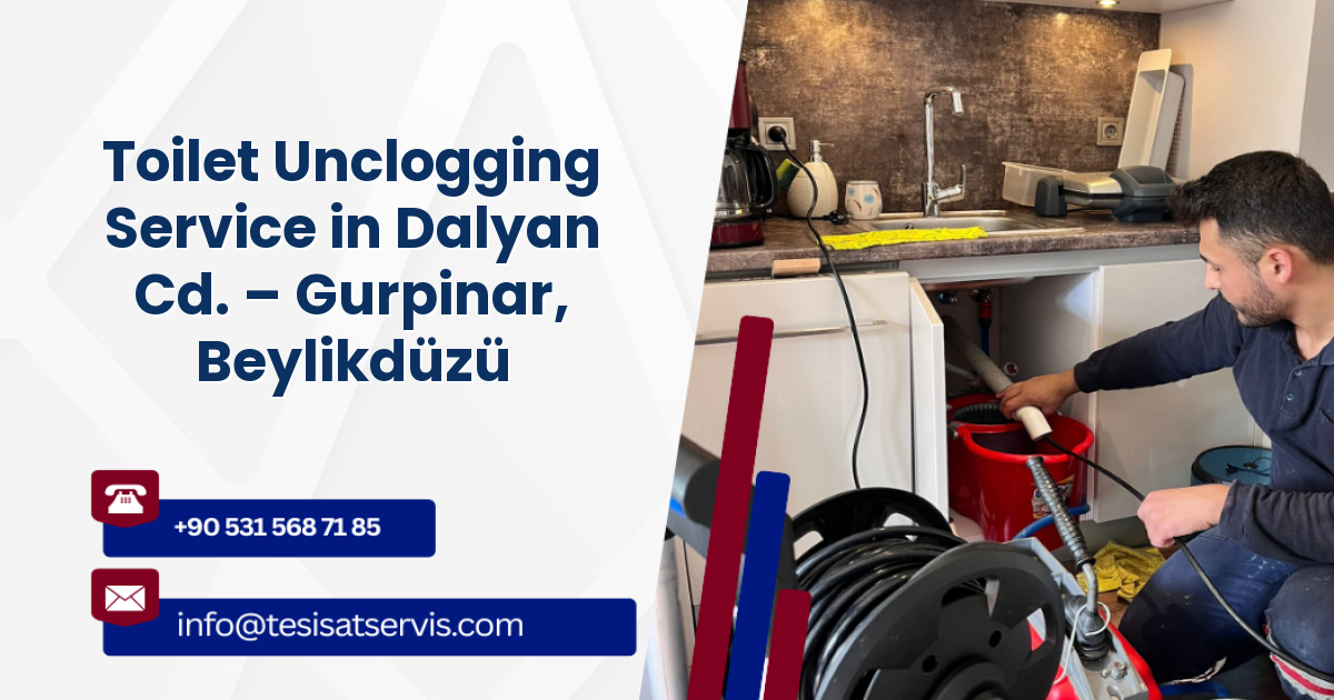 Toilet Unclogging Service in Dalyan Cd. – Gurpinar, Beylikdüzü