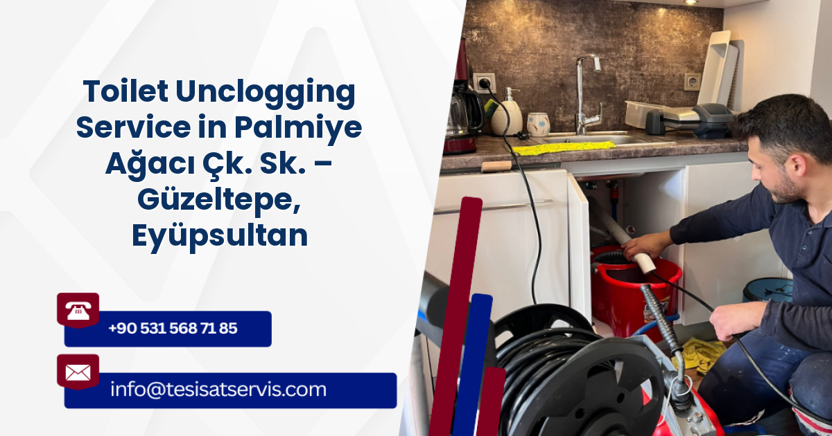 Toilet Unclogging Service in Palmiye Ağacı Çk. Sk. – Güzeltepe, Eyüpsultan