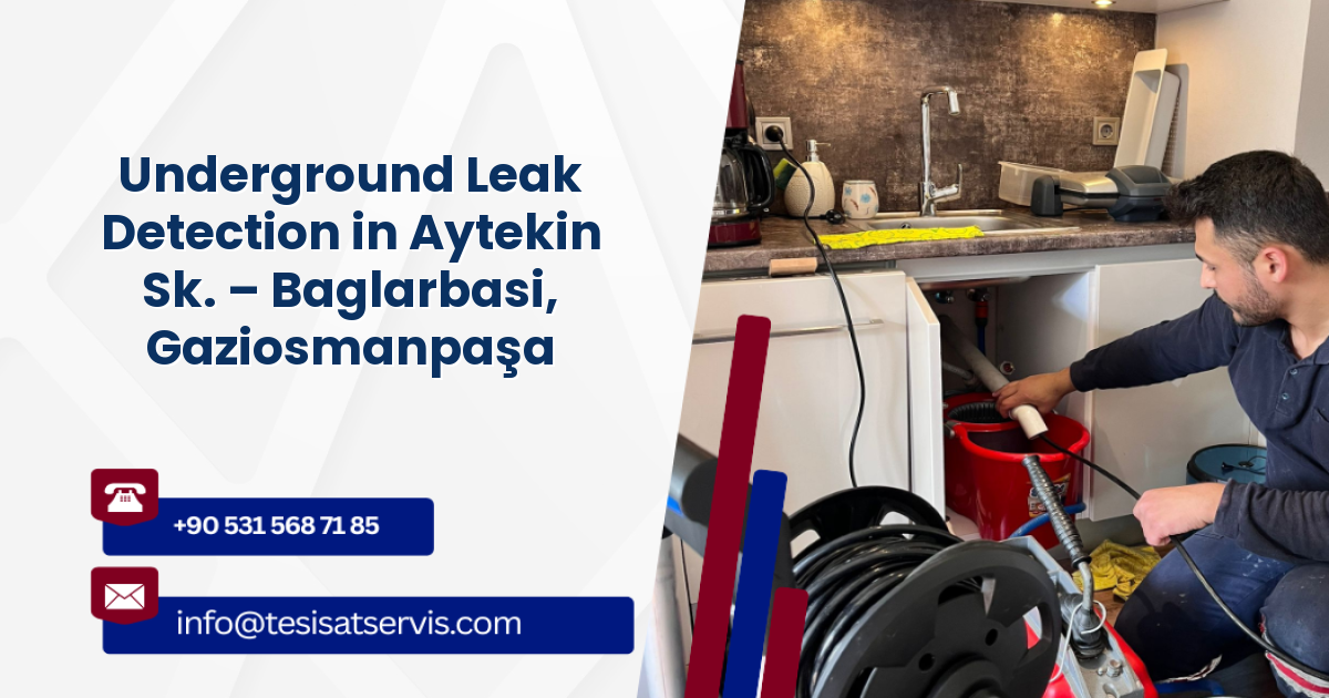 Underground Leak Detection in Aytekin Sk. – Baglarbasi, Gaziosmanpaşa
