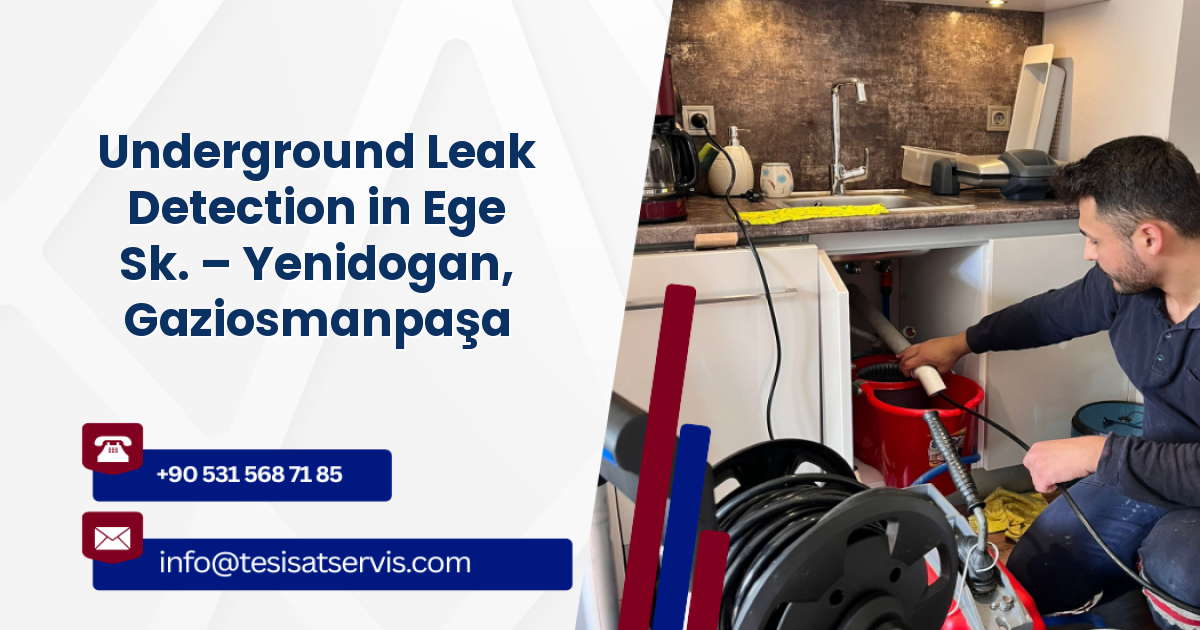 Underground Leak Detection in Ege Sk. – Yenidogan, Gaziosmanpaşa