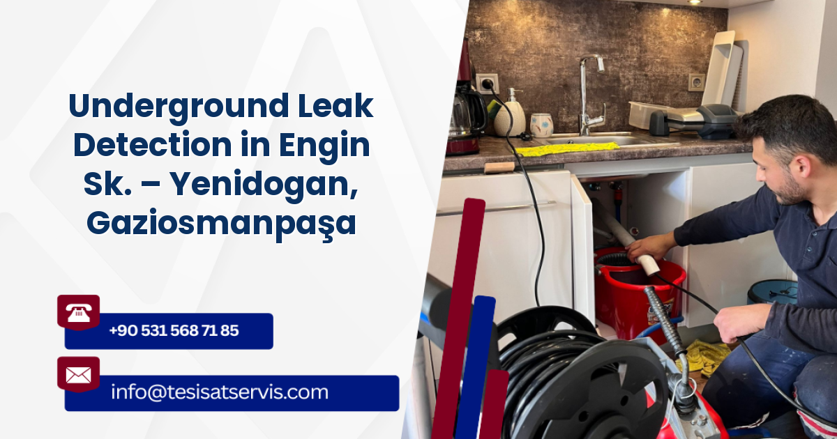 Underground Leak Detection in Engin Sk. – Yenidogan, Gaziosmanpaşa