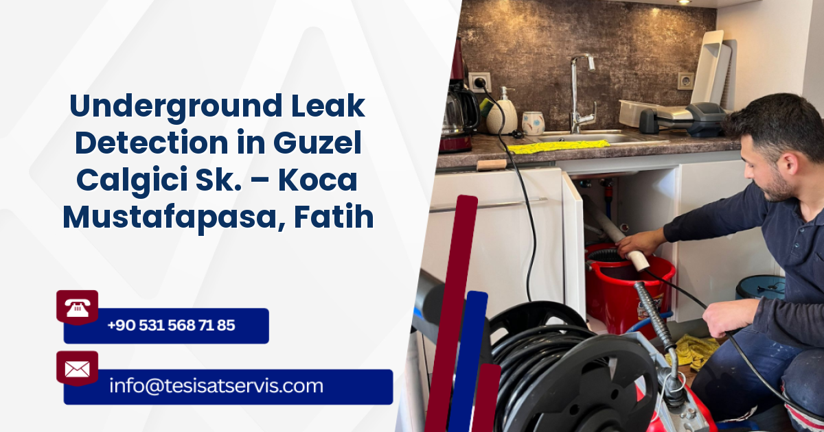 Underground Leak Detection in Guzel Calgici Sk. – Koca Mustafapasa, Fatih
