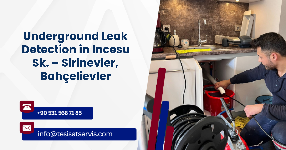 Underground Leak Detection in Incesu Sk. – Sirinevler, Bahçelievler