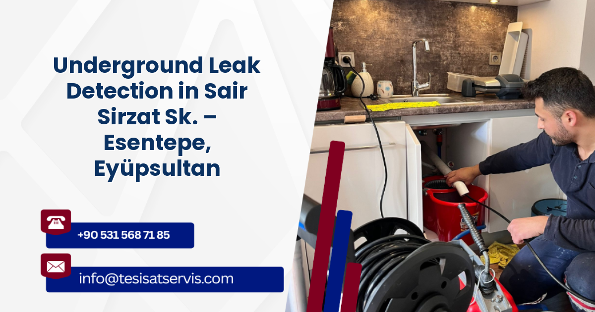 Underground Leak Detection in Sair Sirzat Sk. – Esentepe, Eyüpsultan